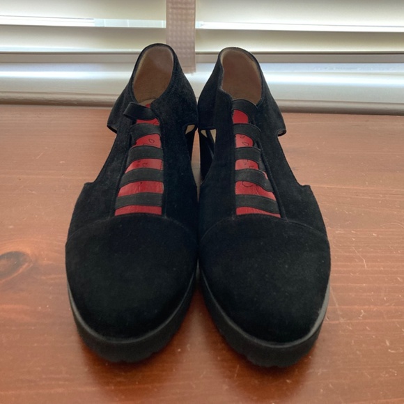 NWOT Pas de Rouge suede shoes - Picture 4 of 8